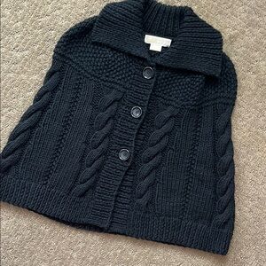 MICHAEL Michael Kors Black Cable Knit Shrug